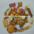 mix korean rice crackers and coated peanut crackers